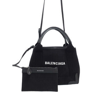 Balenciaga Navy Blue Cabas XS Bag